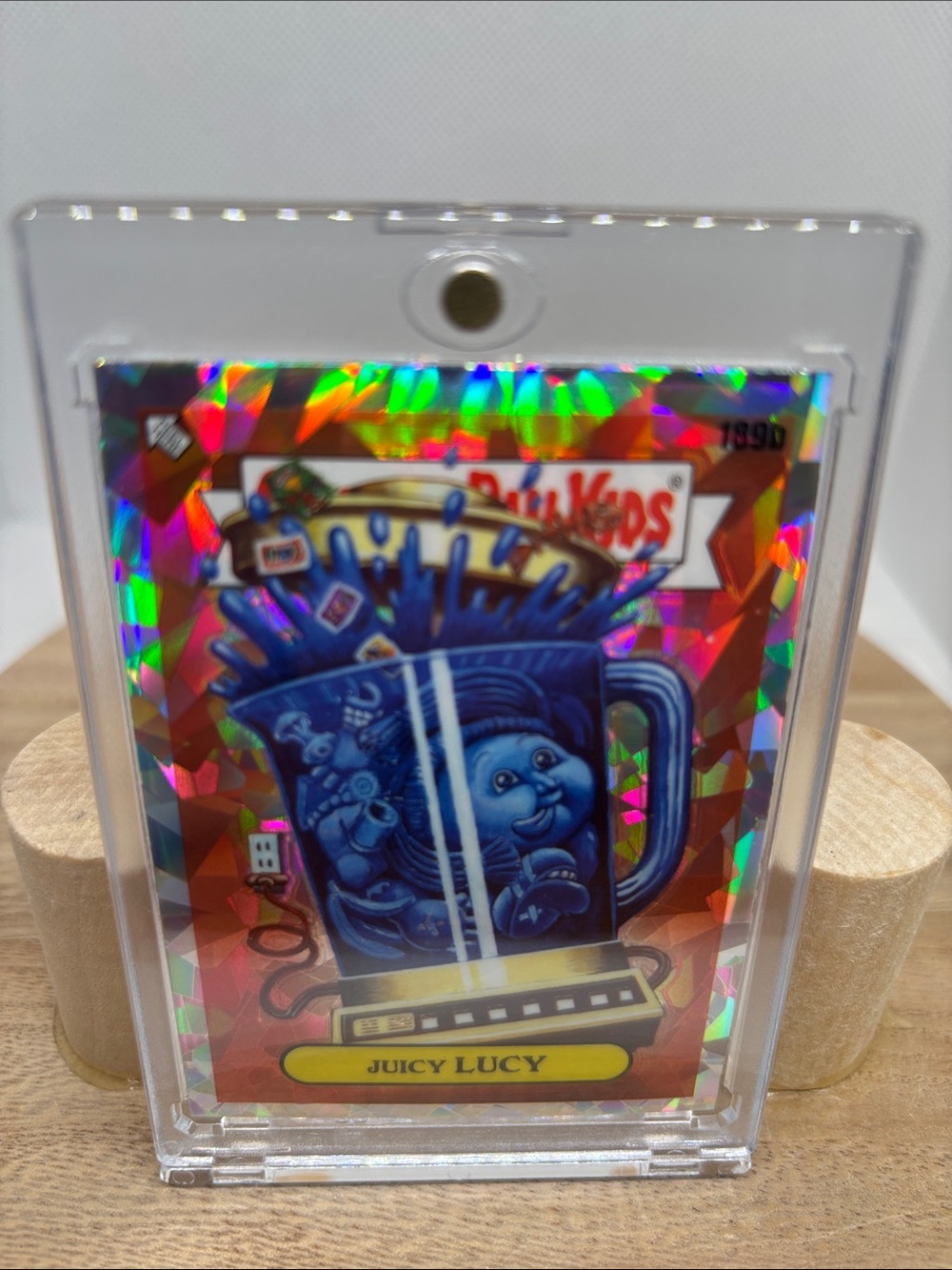 Garbage Pail Kids Juicy Lucy Holographic Trading Card - Blue